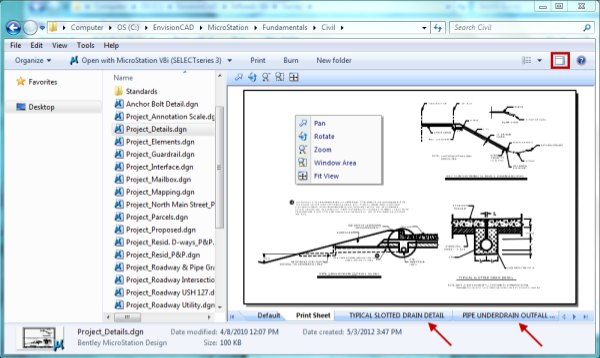 Dgn file reader