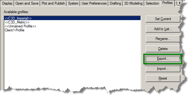 export civil3d to standard cad 2012