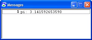 Popup Calculator value messages