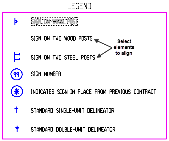 Align Elements Legend