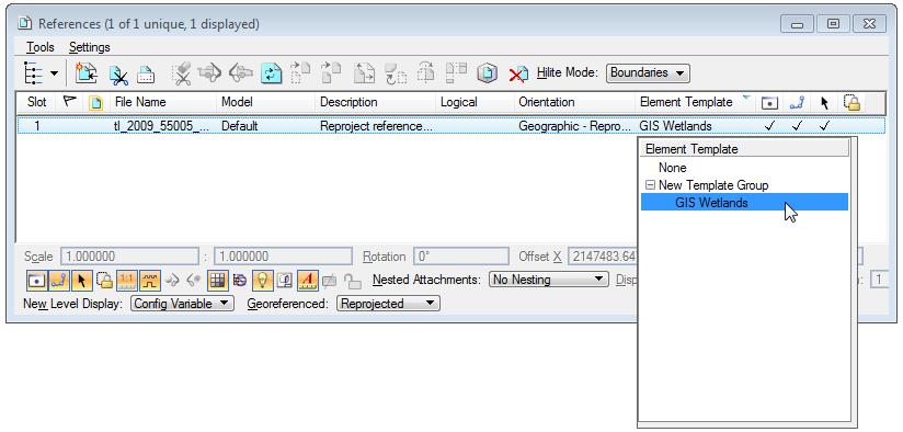 MicroStation Tip: Apply Element Template to Shapefile Attachment ...