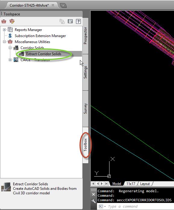 Civil 3D Extract Corridor Solids