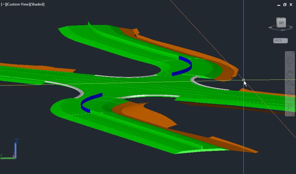 Corridor Modeled Using AutoCAD Solids