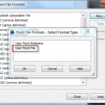 User Point File Format
