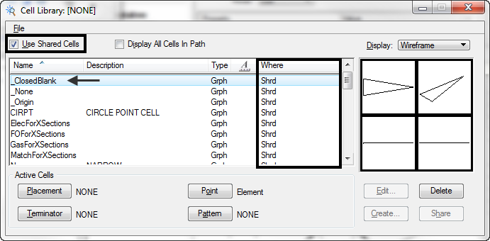 microstation cant delete level shared cell