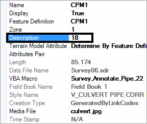 openroads survey 3d pipe mvba description