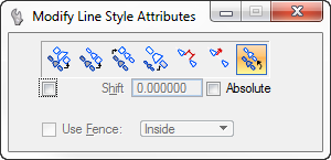 microstation change attributes linestyle shift tool settings