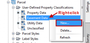 User-Defined Property Classification Toolspace