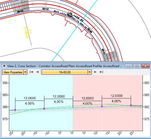 openroads superelevation place temporary dimension lines