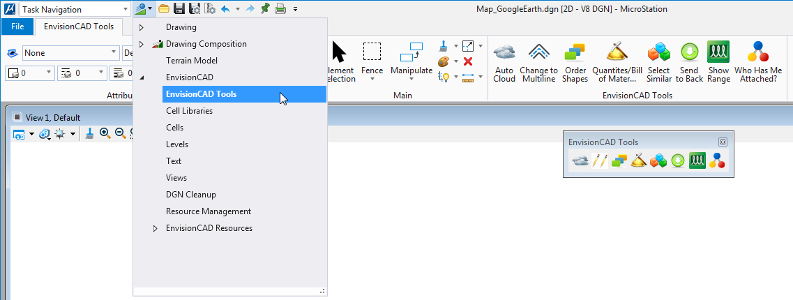 MicroStation CONNECT Toolbox to Ribbon