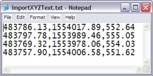 MicroStation ASCII Text file