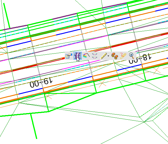 openroads mini toolbar popupinfo horizontal alignment