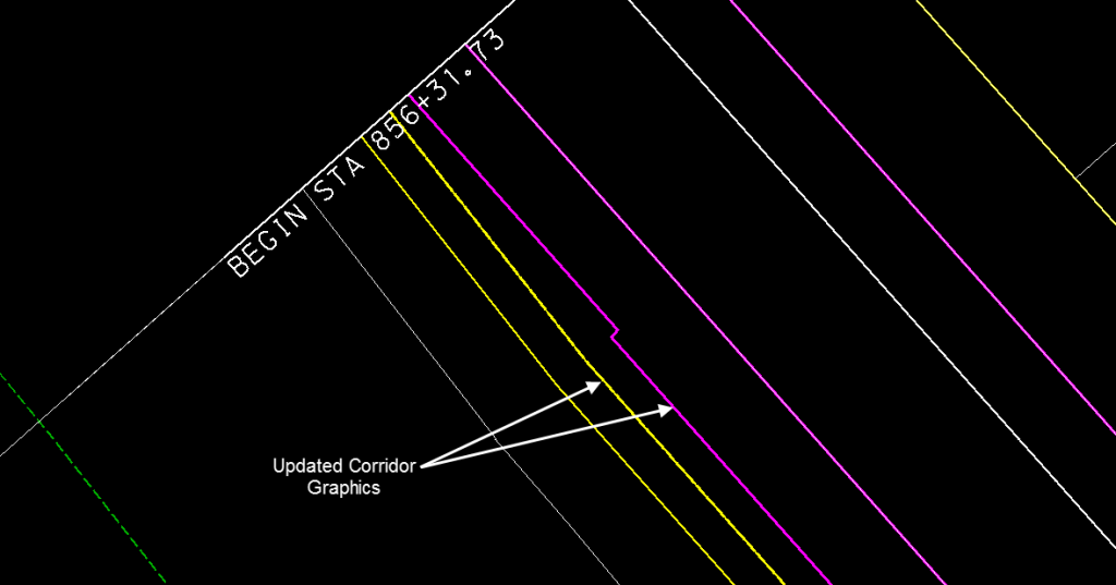 openroads corridor objects using microstation graphics