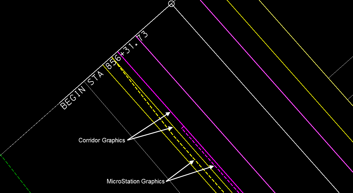 openroads corridor point control microstation graphics