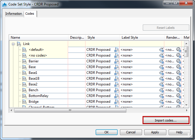 civil3d-code-set-style-import-codes