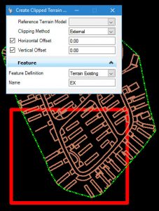 openroads microstation create clipped terrain