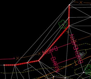 openroads terrain element model triangles concave area boundary