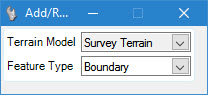 openroads terrain element model feature type boundary