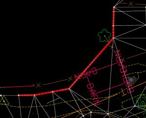 openroads terrain element model triangles concave area boundary