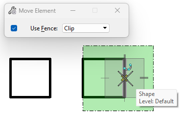 Reformed shape element with Optimized Fence Clipping.